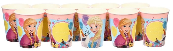 Disney стакан 10139432, Холодное сердце: С Днем Рождения! мультиколор 10 шт купить,NaN