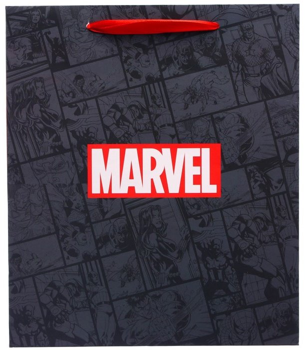 Подарочный пакет Мстители Marvel 1 шт бумага 23х27 см купить,NaN