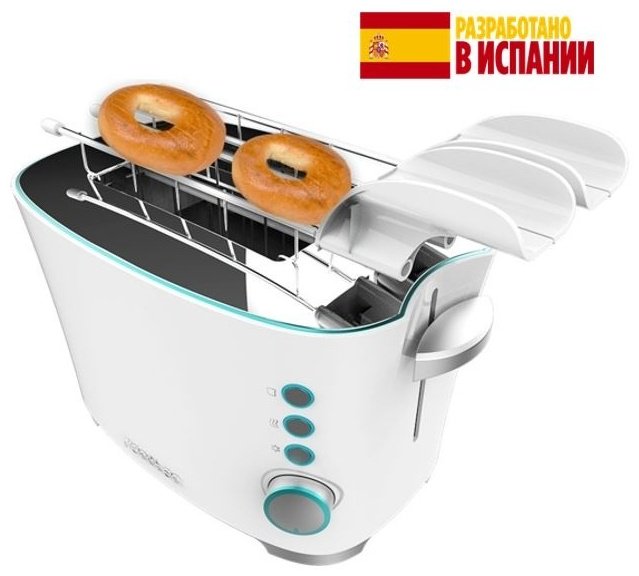Тостер Cecotec Toast&Taste Double W белый