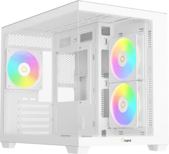 Корпус Ocypus Gamma C54 ARGB (Gamma-C54-WHD300XX-GL) белый купить,NaN