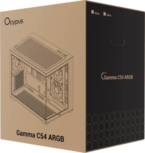 Корпус Ocypus Gamma C54 ARGB (Gamma-C54-WHD300XX-GL) белый купить,NaN