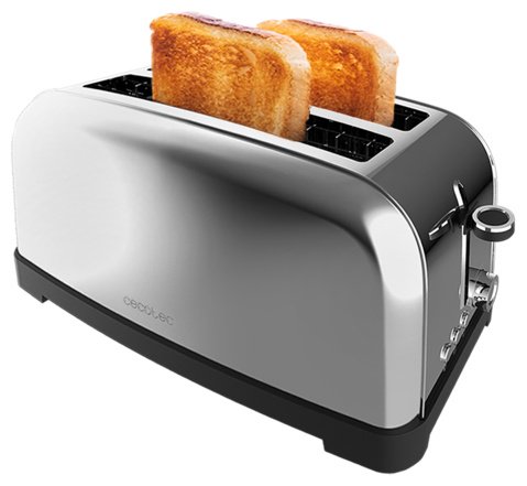 Тостер Cecotec Toastin' Time 1500 Inox Lite стальной