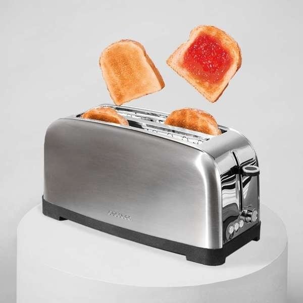 Тостер Cecotec Toastin' Time 1500 Inox Lite стальной