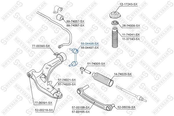 Stellox стойка стабилизатора 5604496SX купить,3092