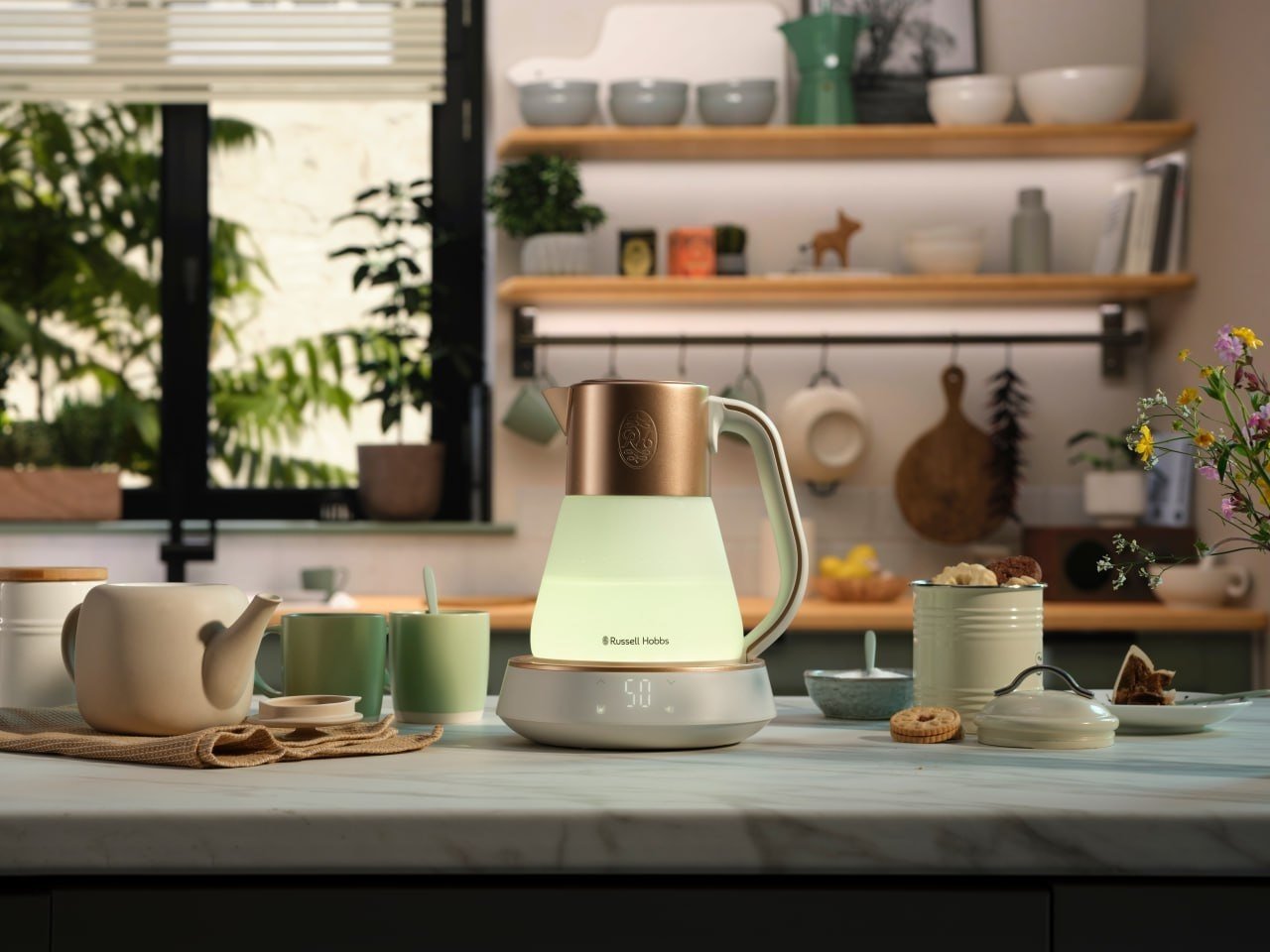 Электрочайник Russell Hobbs 27450-70 белый, медный купить,125178
