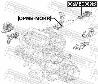 FEBEST Подвеска, Двигатель OPMBMOKR - ForteMarket FEBEST Подвеска, Двигатель OPMBMOKR купить,NaN