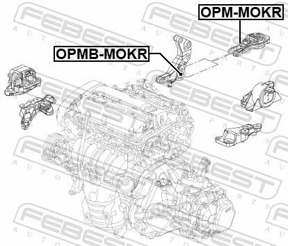FEBEST Подвеска, Двигатель OPMBMOKR - ForteMarket FEBEST Подвеска, Двигатель OPMBMOKR купить,NaN