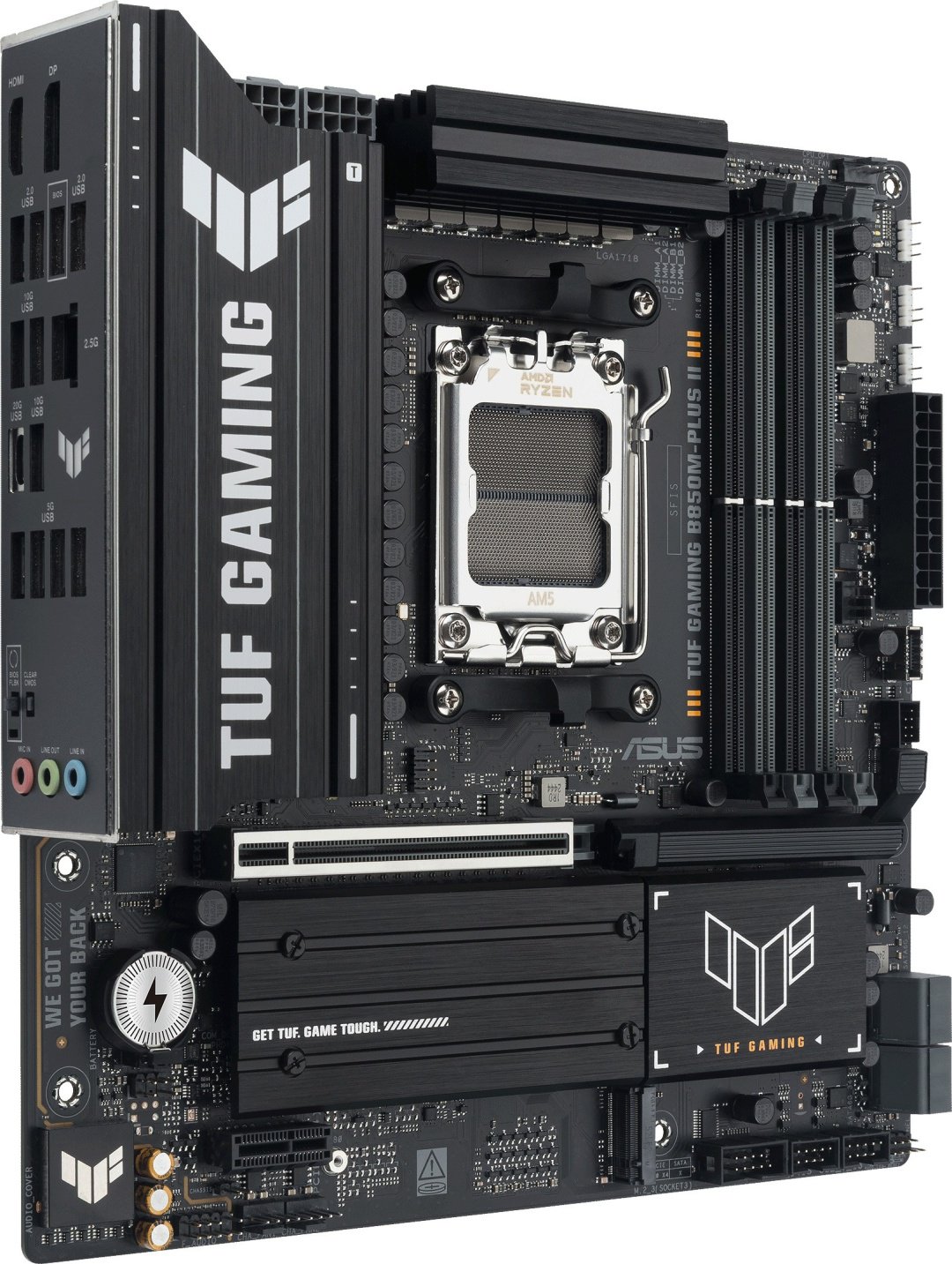 Материнская плата ASUS TUF GAMING B850M-PLUS II - ForteMarket Материнская плата ASUS TUF GAMING B850M-PLUS II купить,120417