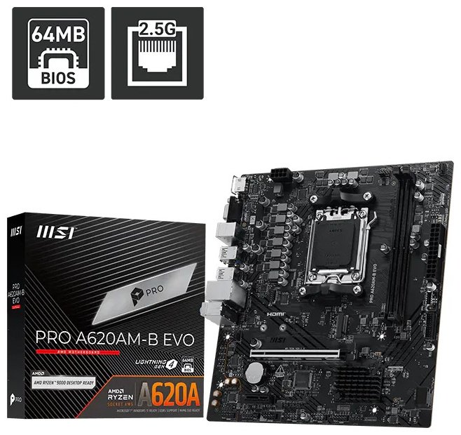Материнская плата MSI Pro A620AM-B EVO