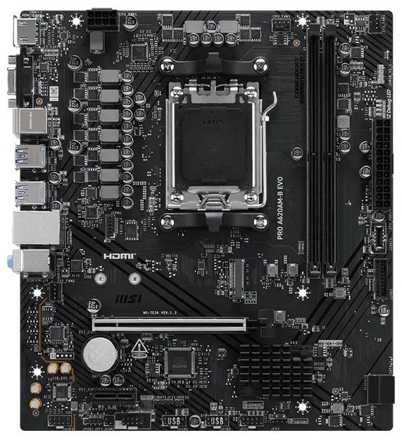 Материнская плата MSI Pro A620AM-B EVO