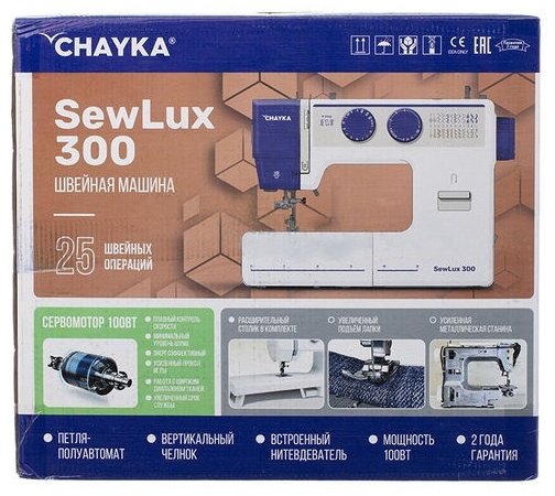 Швейная машина CHAYKA SewLux 300 белый купить,NaN