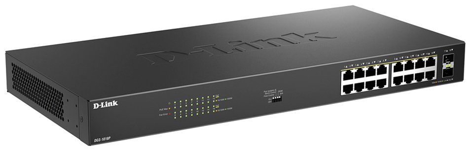 Коммутатор D-link DGS-1018P/B1A