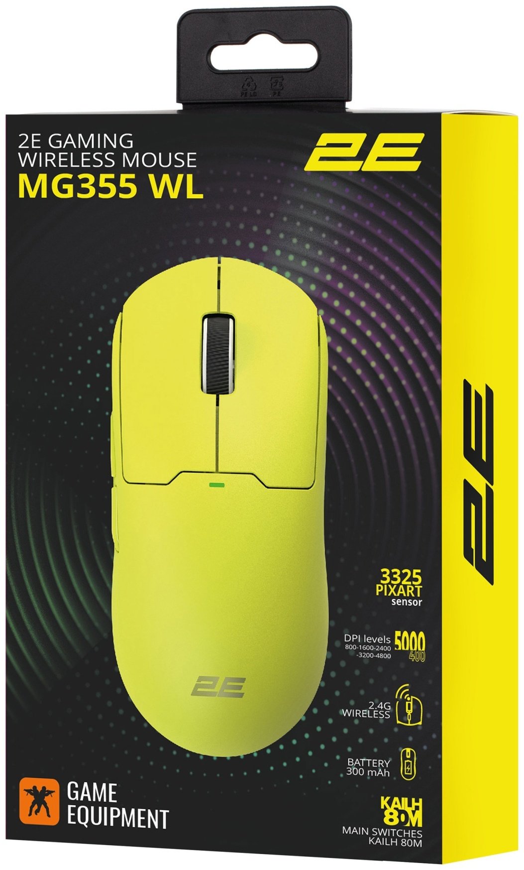 Мышь 2E GAMING MG355 WL желтый купить,17313