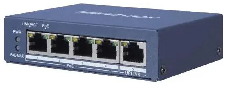 Коммутатор Hikvision DS-3E0505P-E(B)