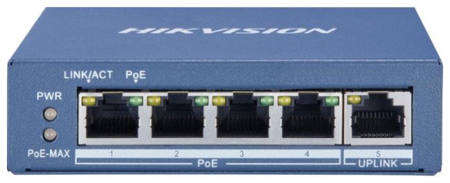 Коммутатор Hikvision DS-3E0505P-E(B)