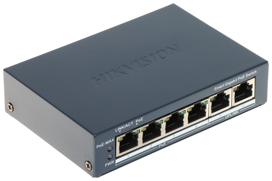 Коммутатор Hikvision DS-3E1506P-EI/M-4P1T1F
