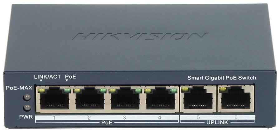 Коммутатор Hikvision DS-3E1506P-EI/M-4P1T1F