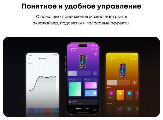 Портативная колонка Soundcore Rave 3S черный - ForteMarket Портативная колонка Soundcore Rave 3S черный купить,179990