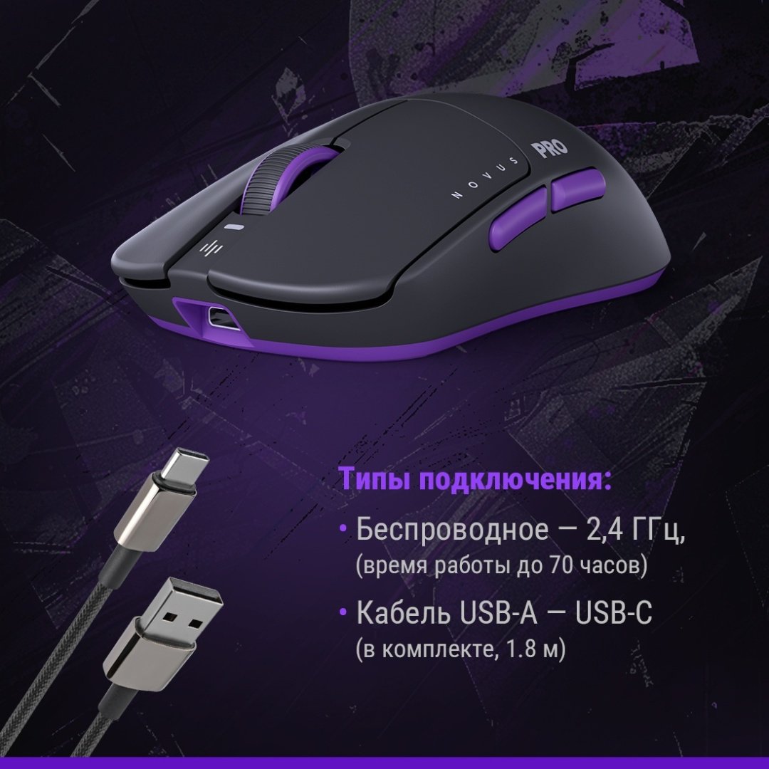 Мышь DARK PROJECT Novus Pro черный