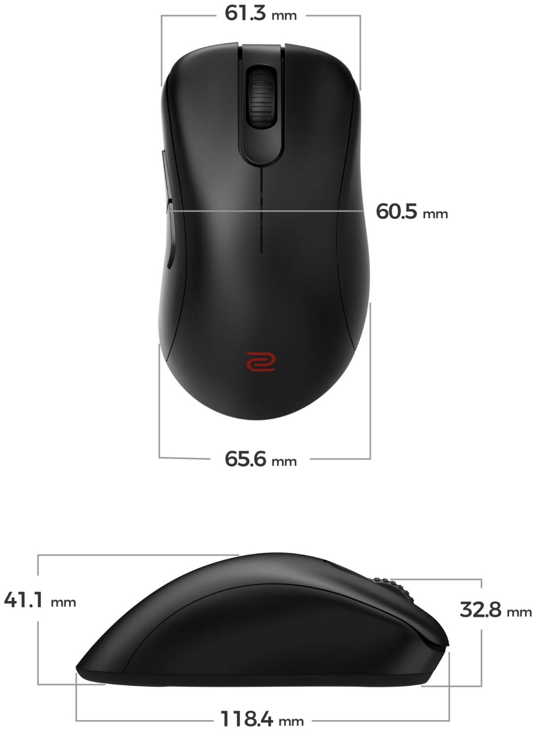 Мышь ZOWIE EC3-DW, 9H.N4WBE.A2E черный