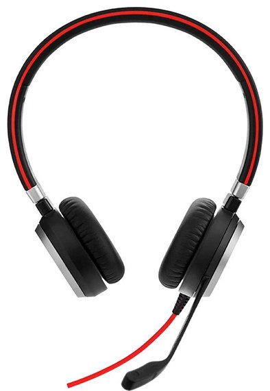 Наушники Jabra EVOLVE 40 MS Stereo USB-C черный купить,NaN