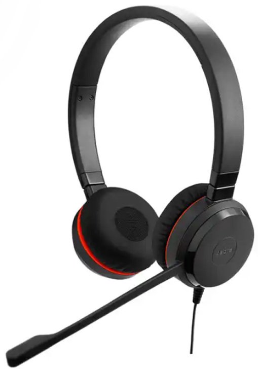Наушники Jabra EVOLVE 30 II Stereo MS USB C/A adapter черный