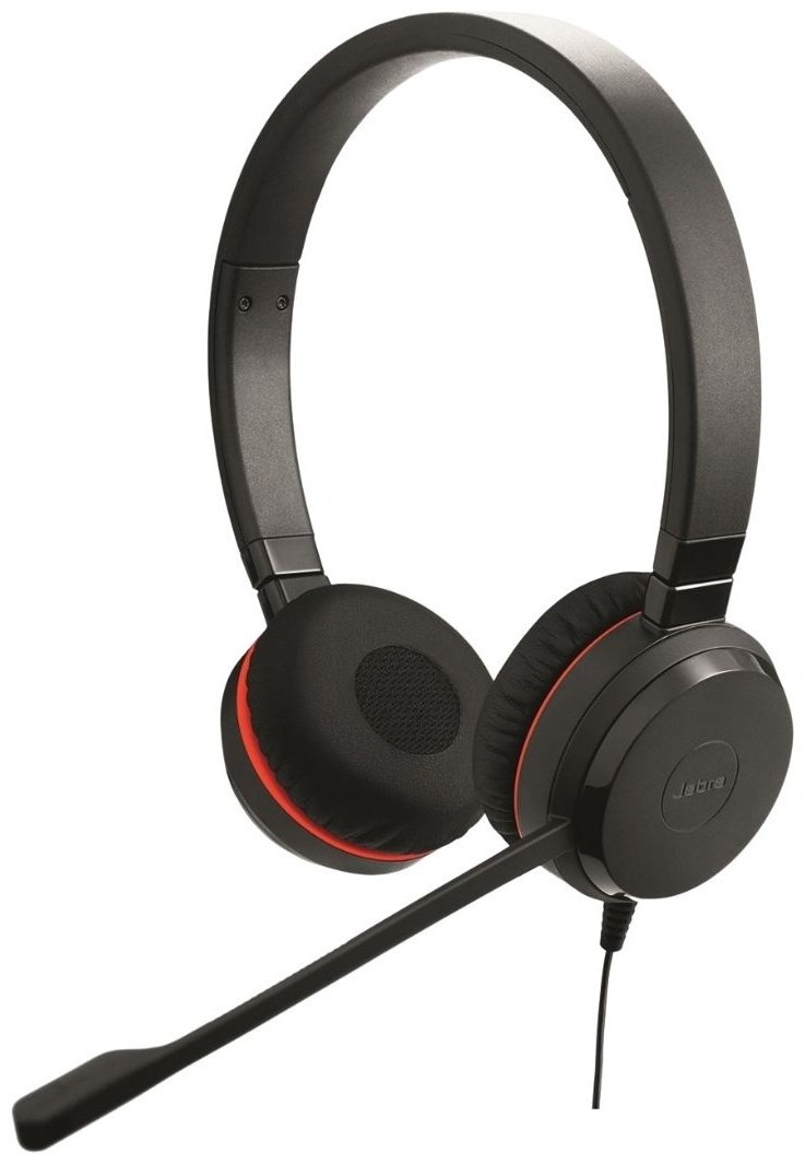 Наушники Jabra EVOLVE 30 II Stereo MS USB C/A adapter черный