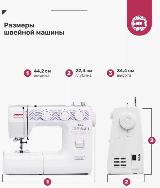 Швейная машина Janome XE-300 белый - ForteMarket Швейная машина Janome XE-300 белый купить,113100