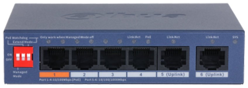 Коммутатор Dahua DH-CS4006-4ET2GT-60