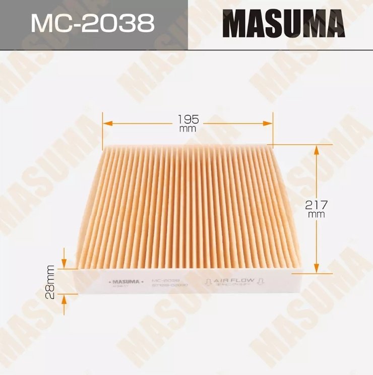 MASUMA салонный фильтр MC-2038 - ForteMarket MASUMA салонный фильтр MC-2038 купить,5328