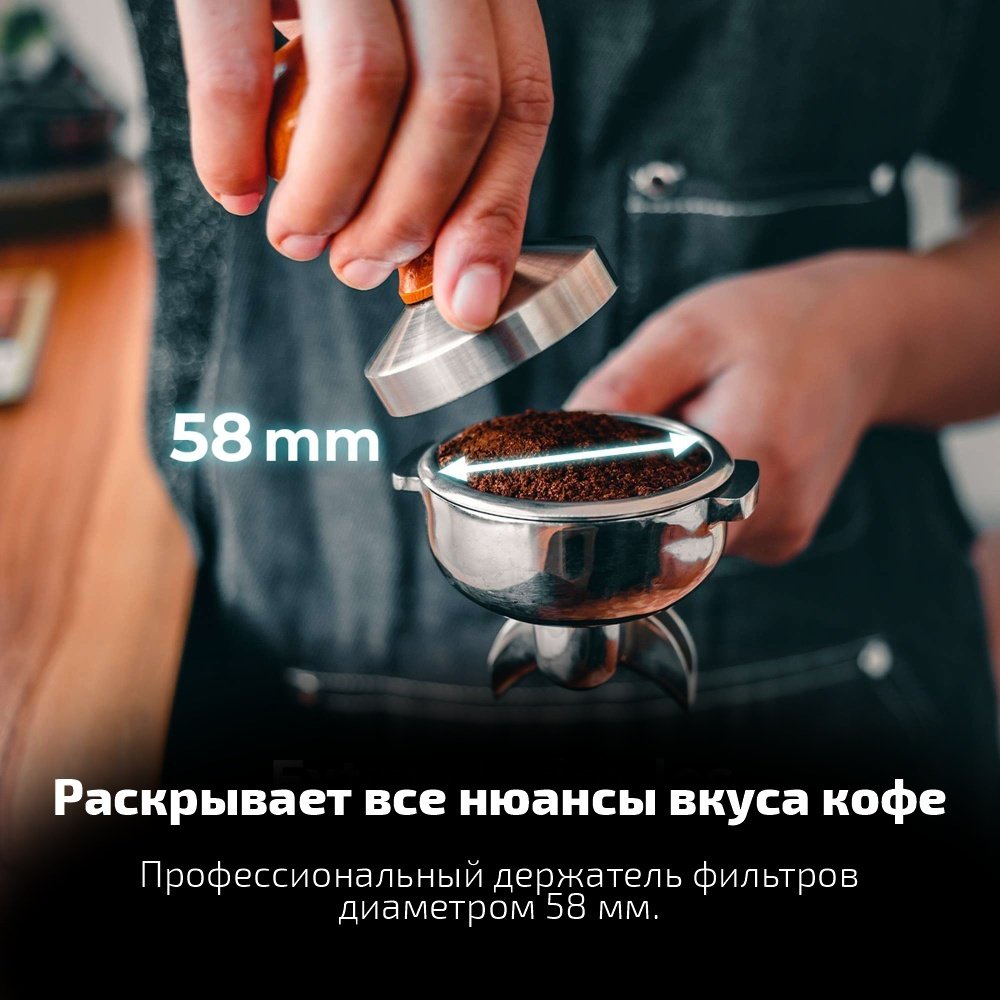 Кофеварка Cecotec Baristeo Intima черно-серебристый купить,229830