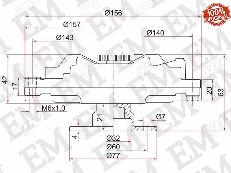 SAT муфта вентилятора охлаждения ST-21082-51N10 купить,20300