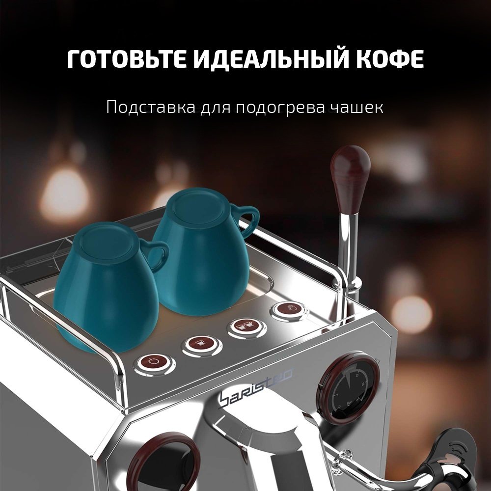 Кофеварка Cecotec Baristeo Intima черно-серебристый купить,229830