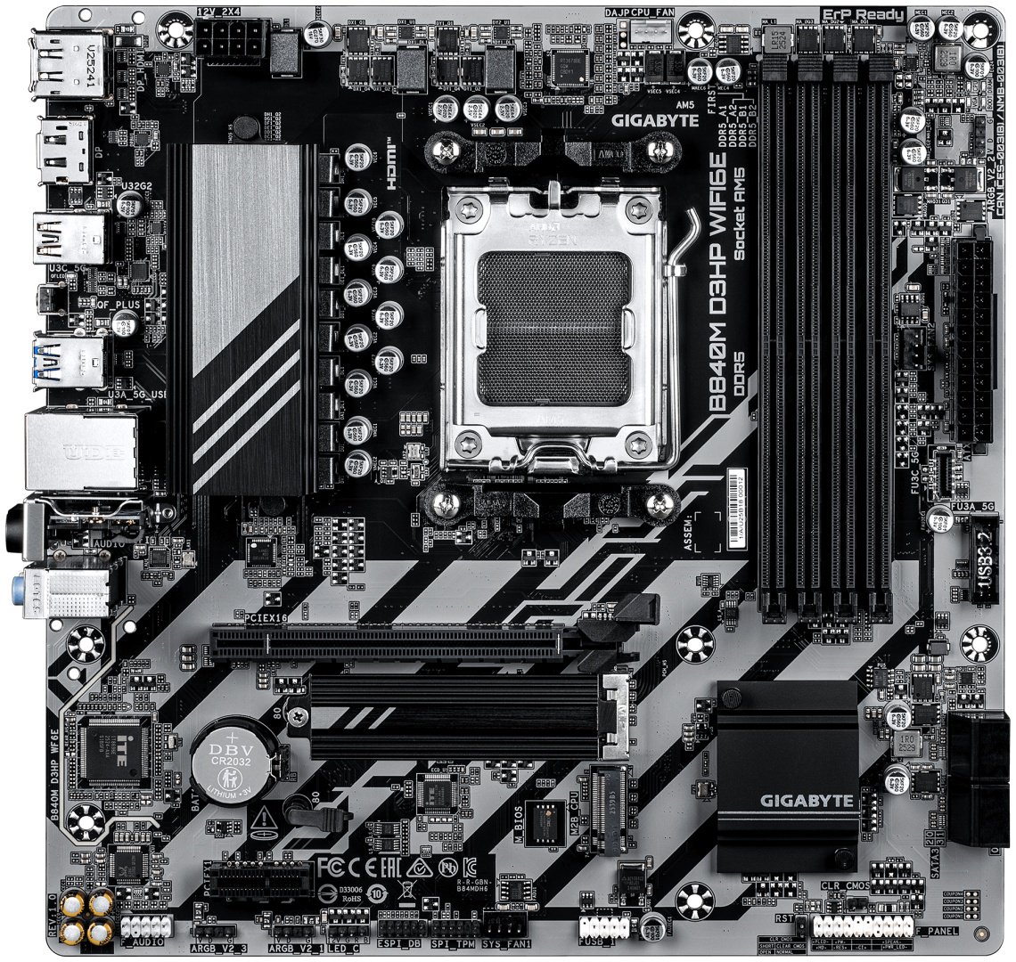 Материнская плата GIGABYTE B840M D3HP WIFI6E