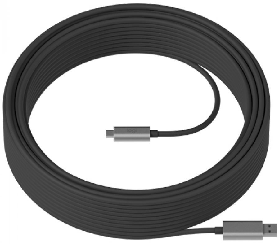 Кабель Logitech USB Type-A - USB Type-C 25 м 939-001802