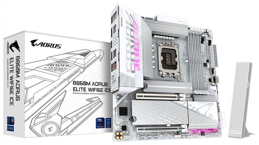 Материнская плата GIGABYTE B860M AORUS ELITE WIFI6E ICE купить,NaN
