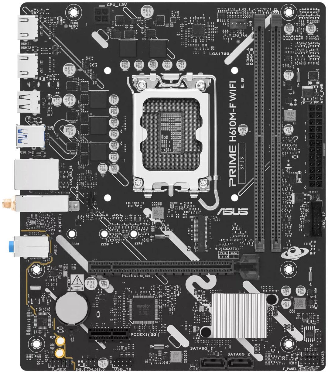 Материнская плата ASUS PRIME H610M-F WIFI купить,61676