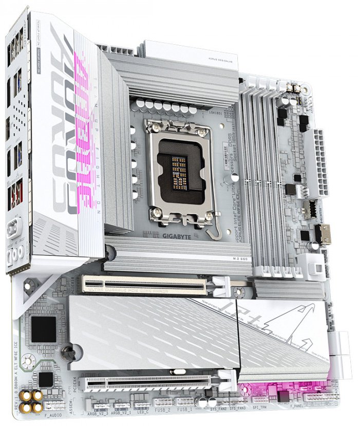 Материнская плата GIGABYTE B860M AORUS ELITE WIFI6E ICE купить,NaN
