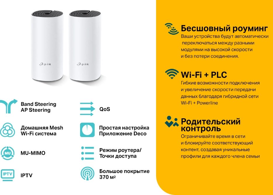 MESH-система TP-LINK Deco P9 (2-pack) купить,NaN