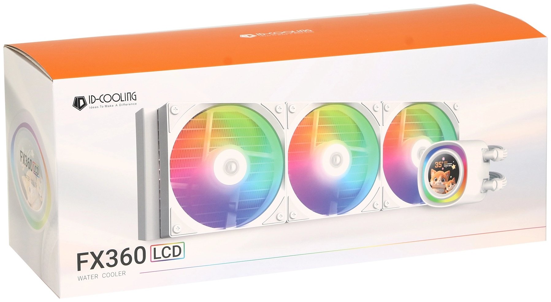 Система охлаждения ID-COOLING ID-CPU-FX360 LCD WHITE белый купить,50853