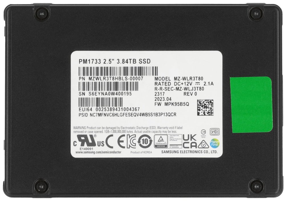 SSD Samsung MZWLR3T8HBLS-00007 3840 Гб купить,NaN