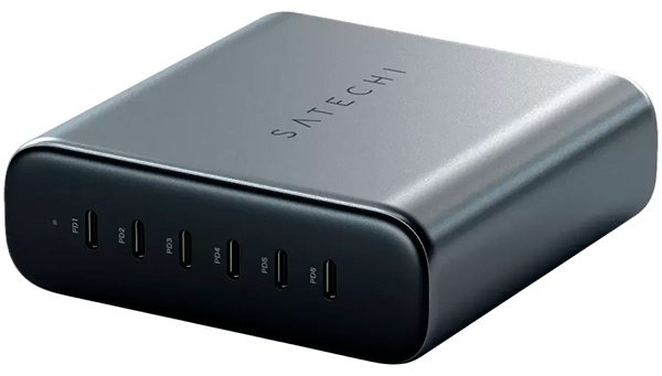 Зарядное устройство Satechi Satechi 200W USB-C 6-Port PD GaN Charger - EU (ST-C200GM-EU) USB Type-C серый
