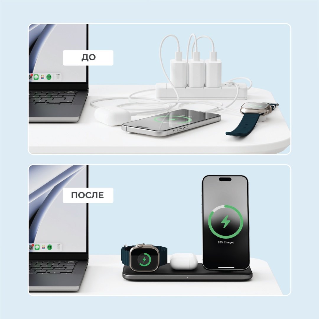 Зарядное устройство Satechi ST-QTPM-EA USB Type-C 15 Вт черный