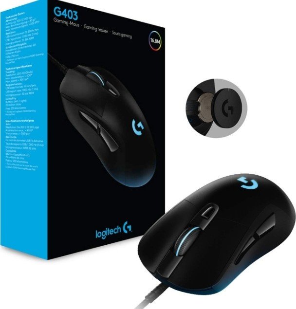 Мышь Logitech G403 Hero 910-005632 черный - ForteMarket Мышь Logitech G403 Hero 910-005632 черный купить,49473