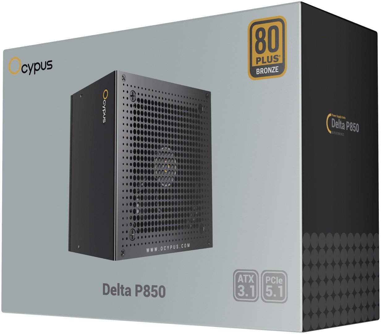 Блок питания Ocypus Delta-P850S-BDFBK025X-EU 850 Вт купить,37538