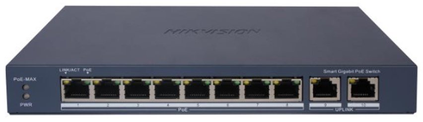 Коммутатор Hikvision DS-3E1510P-EI/M-8P2F