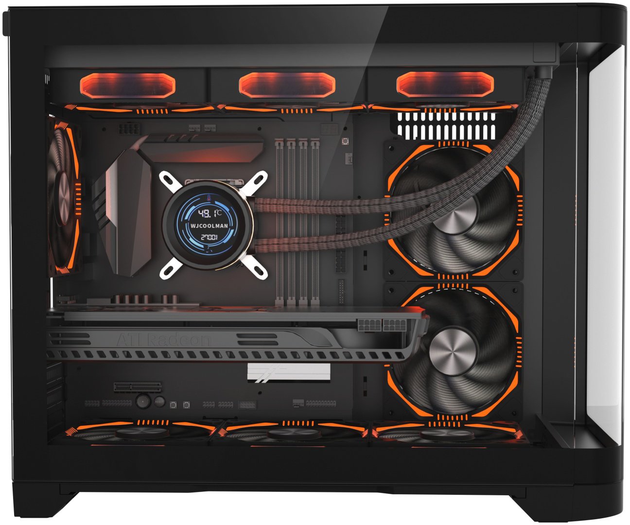 Корпус 1STPLAYER UV6 Black черный