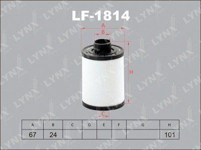 LYNXauto топливный фильтр LF-1814 купить,2440
