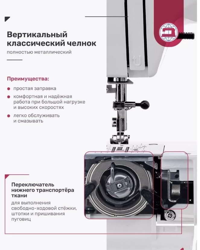 Швейная машина Janome Anna белый, розовый - ForteMarket Швейная машина Janome Anna белый, розовый купить,113100