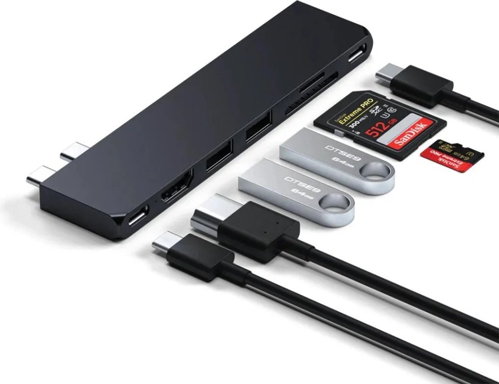 Док-станция Satechi Pro Hub Slim ST-HUCPHSD черный